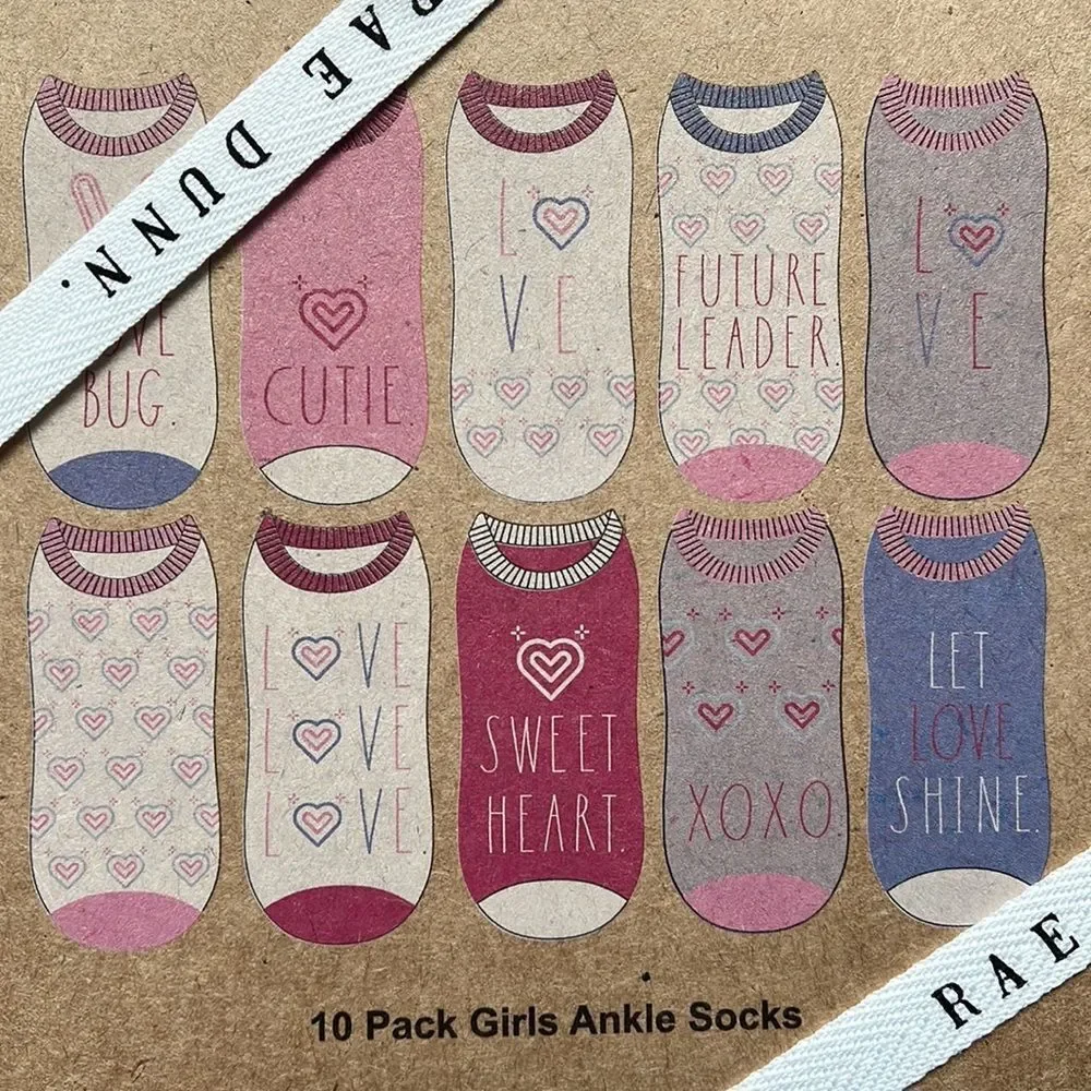 NWT Rae Dunn girls ankle socks